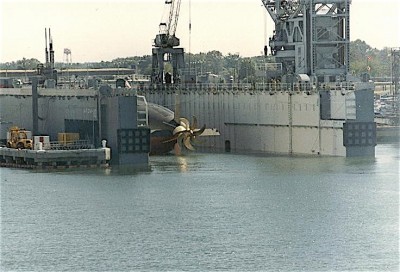 LA Class in Drydock