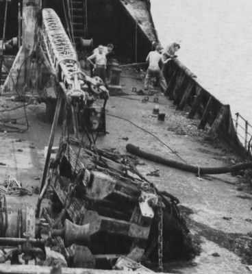 crop - Kyokuto Maru sunk, Manila Bay, USAF on 9 July 1945, 342-FH-3A30942-A76239AC.jpg