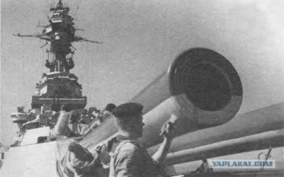 This photo is purportedly of Russian sailors repainting the Arkhangelsk during handover, still in Great Britain before departing to Barents Sea.