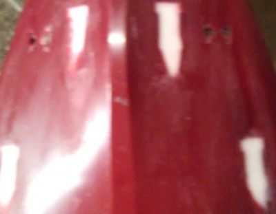 All four openings filled with resin.