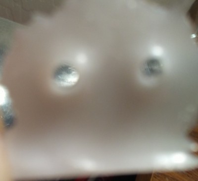The back side of the port holes. Note how the resin built up around the opening. I plan to sand that smooth.