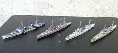 L-R Arethusa (1942), Galatea (1941), Penelope (1940), Aurora (1945)