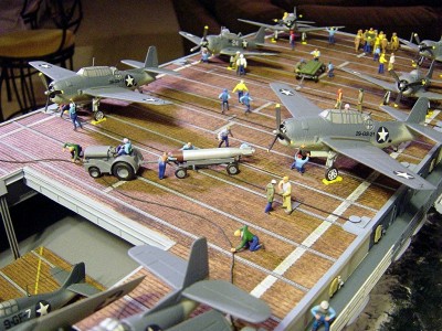 Another look. Note the aircraft wheel chocks.
