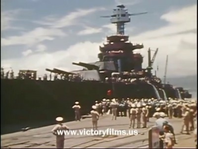 Pulling into dry dock now, take a look at the superstructure below the bridges in red lead and above the bare metal turrets, is that blue poking about in the recesses there?