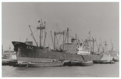 M.V. Soei Maru (vi), � Wolfgang Fuchs; in Nippon Yusen Kaisha livery.