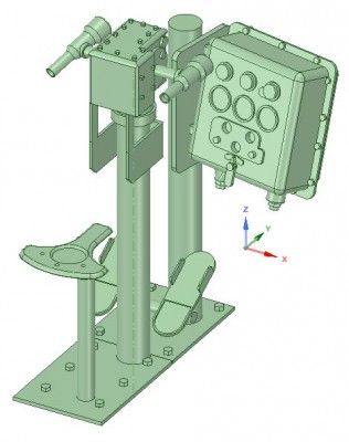 Gun Laying Control Panel-Pedistal-Seat Complete.JPG