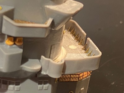 Here�s a detail shot of some work on the main bridge structure.