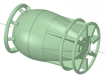 144 scaled DD566 Mk. 9 Depth Charge.JPG