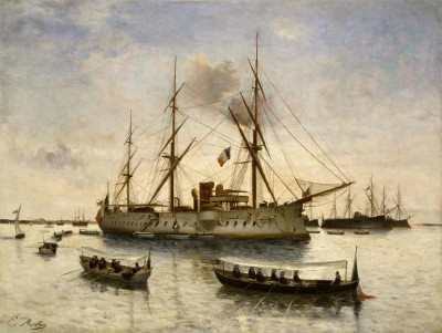 Retour_des_cendres_de_l'amiral_Courbet_aux_Salins_d'Hyères_en_1885_sur_le_Bayard.jpg