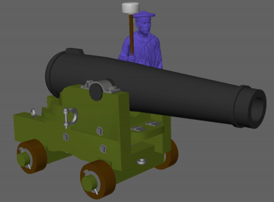 8 inch shell gun on Naval carriage