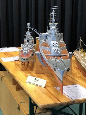 Model Exhibition near Marburg, Hassia, Germany - together with my refreshed model of D621 Surcouf