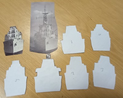 Stick multiple layers of same shape.