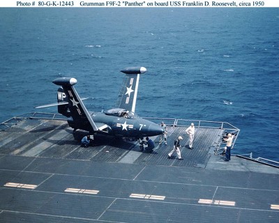 F9F2 PANTHER ON FDR CV 42  1950.jpg