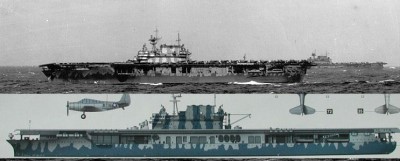 CV-8 Hornet 1942 HornetCamoCompare.jpg