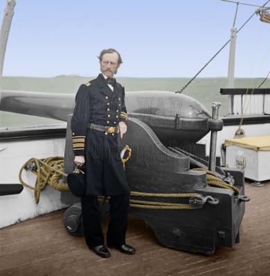 John Dahlgren and one of his 50pdr rifles