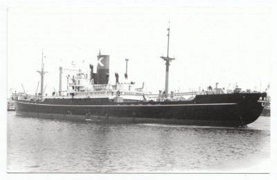 S.S. Kokoku Maru, � unknown; in Kawasaki Kisen Kaisha livery.