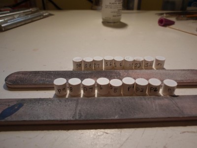 they are numbered so they go in the right hole,some openings are higher,the files are my wifes nail files course on one side fine the other,great files