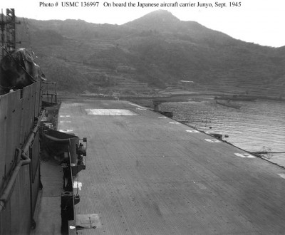 Junyo Flt Deck from Island, Sep 1945.jpg