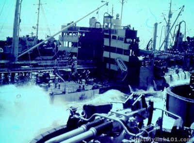 USS Makin Island Island during Iwo Jima Operations.jpg