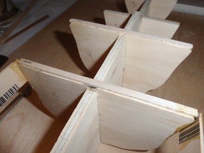 this frame not high enough balsa strip added