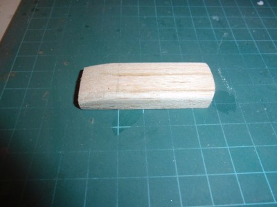 balsa  tube before skinning