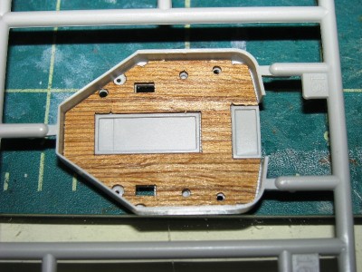 Teak wood in place