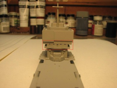 Long Beach 008.jpg (31.39 KiB) Viewed 1912 times This gap between these parts needs to be dealt with in section three and not section ten before the radar panels are glued to the block. The walls and deck of part C23 should be painted first and then the parts assembled.