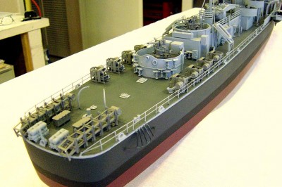 Stb. side aft looking Fwd. Prop guards are styrene rod.