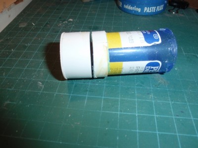 pill bottle wraped with styrene,the perfect dia.