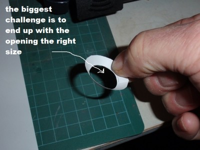the tighter you make the opening the steeper the side angle