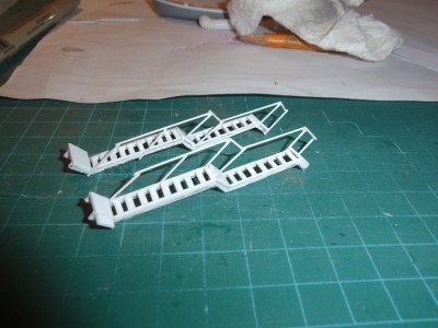 two finished forward ladders