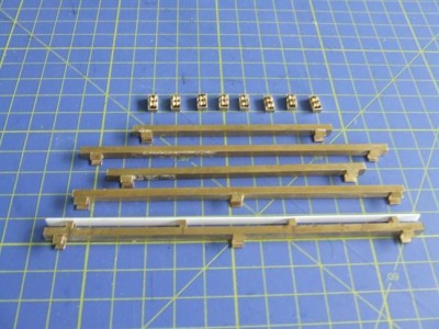 8 Roller blocks and steering channel sections for one side.