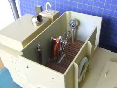 Fittings in position in wheelhouse