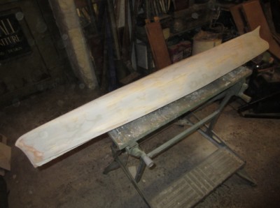 Not V105 but the same process, with a layer of car body filler applied to get a good finish on the plug exterior.