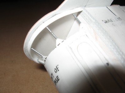 The support legs in place.