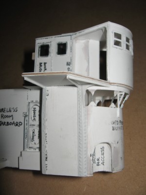 The underside of the bridge wings.