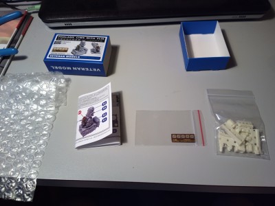 How everything comes out of the box, including the bubble wrap.