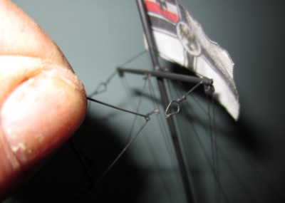 Each of the triangular wire frames has a hook attached so that it also can be disconnected.