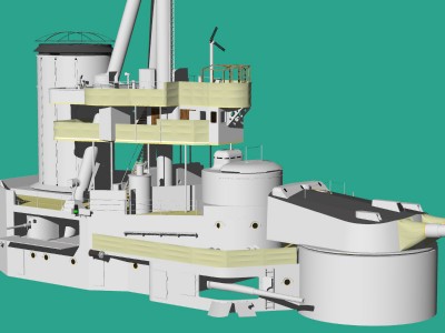 Agincourt Forward Superstructure View 2
