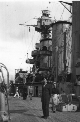 It can be seen outboard from the 50ft launch with the aerial feed attached to the top.