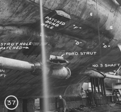 Not the shape of the aft keel