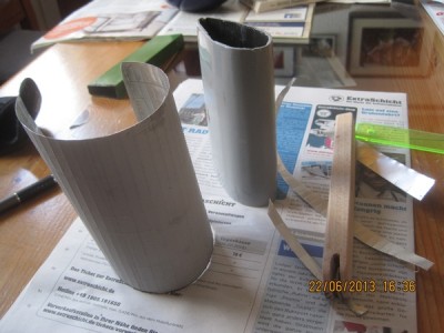 balsa corpus and litoplate - and my rivet maker:-)