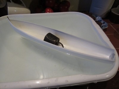 Floatation tests for the bare hull.