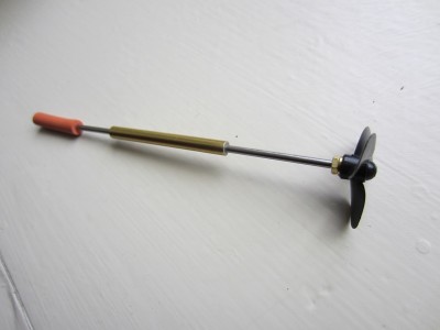 The prop shaft and coupling designed to fit the model.