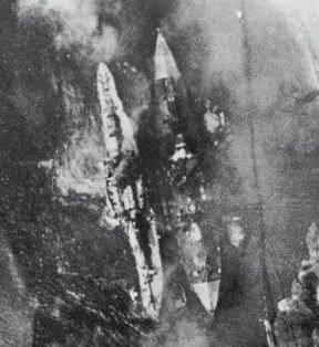 Oklahoma starting to capsize, 12.7.41