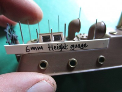 Copper wire was used to create the small handrail stanchions.