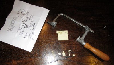 The casting for the 3 pound QF gun.