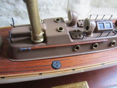 Boat hook storage.
