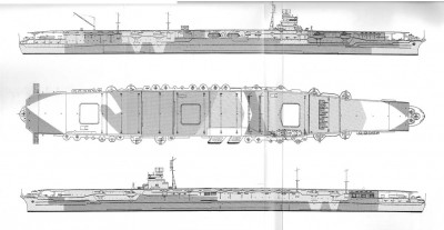 Zuikaku side and plan views, MA Drawings of IJN warships vol 3 C small.jpg