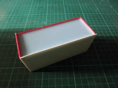 The RTV rubber was poured into the box.